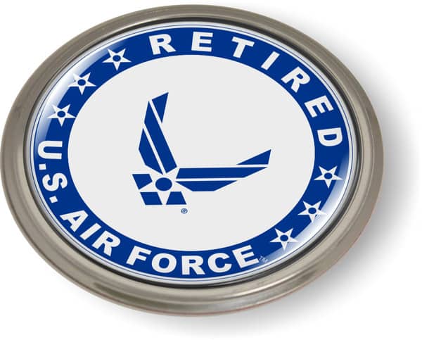 U.S. Air Force Retired Emblem (Blue Wings)